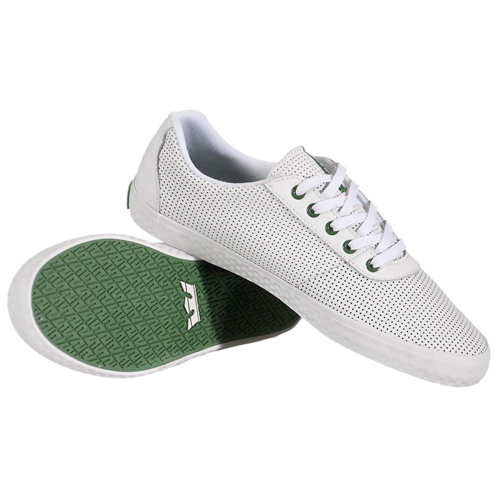 Baskets Basses Supra Cuttler Low Blanche White/Green-White Homme | TSN-99307141